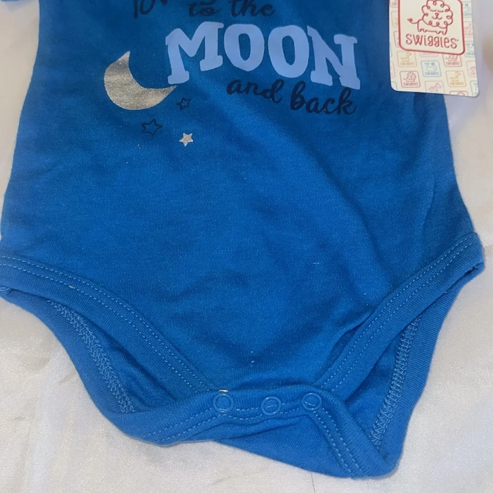 Swiggles Mini Boss and To the Moon and Back Onesie One Piece Outfit | 6-9 Months